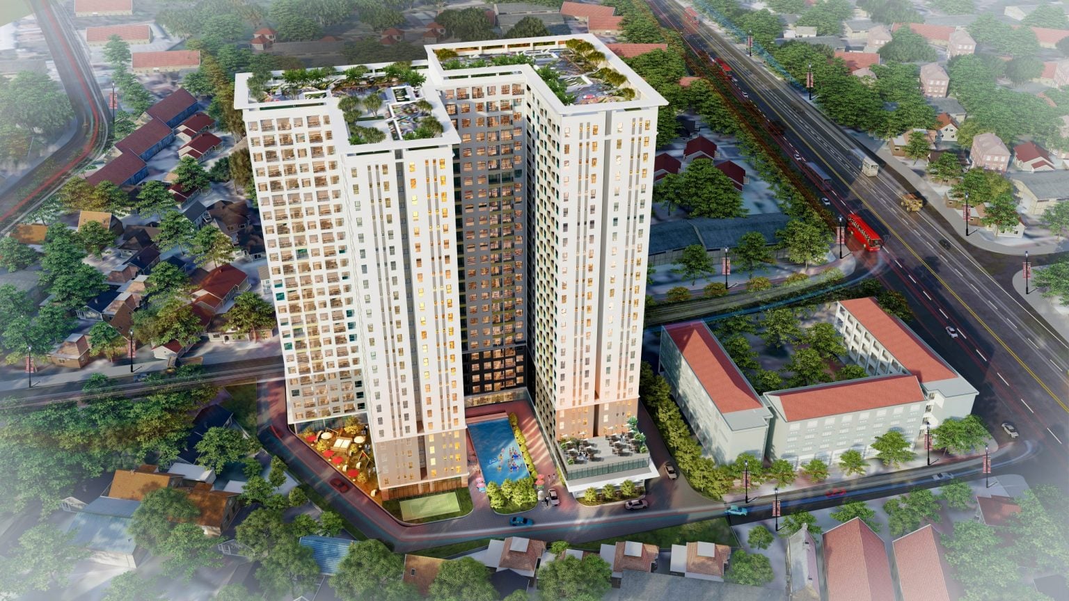 Phối cảnh dự án Bcons Green View Di An