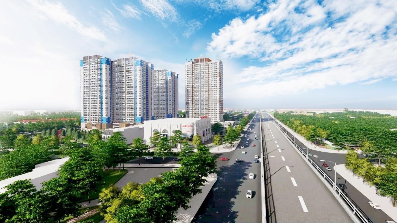 Trung tâm thương mại Vincom nằm trong nội khu dự án