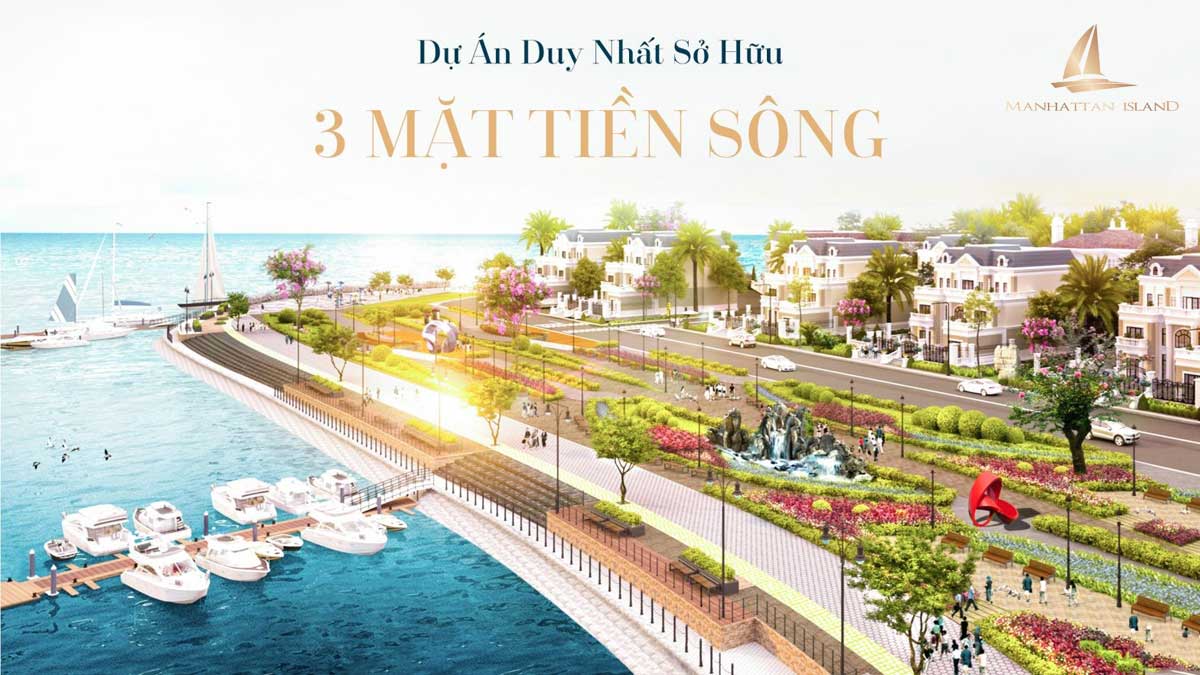 Bến du thuyền trong nội khu dự án