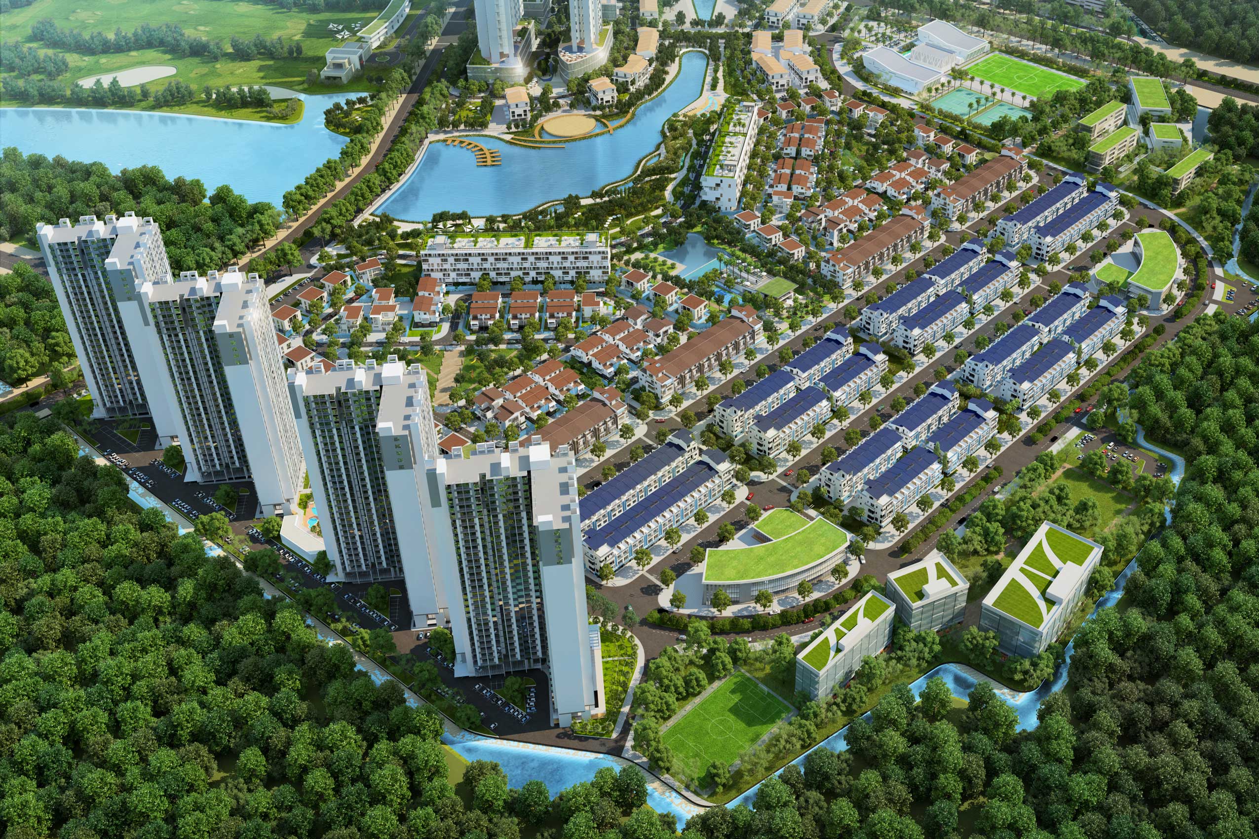 Phối cảnh khu đô thị Eco Park Củ Chi