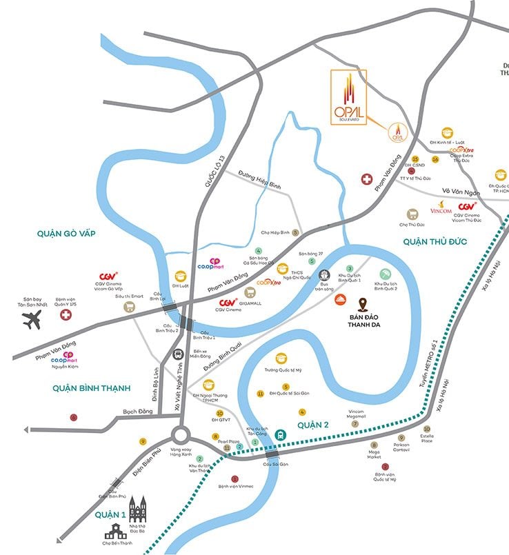 Dự án căn hộ Opal Boulevard Đất Xanh Phạm Văn Đồng
