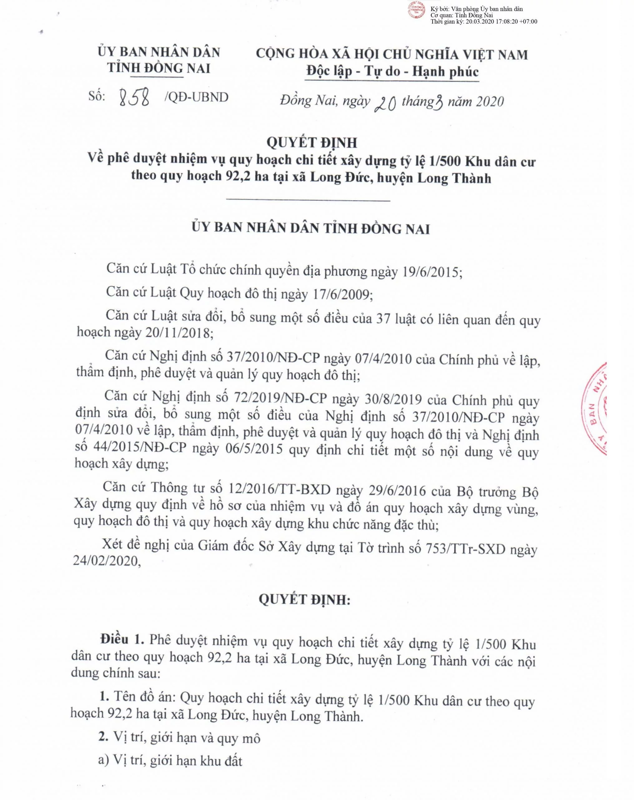 Pháp lý dự án Gem Sky World Đất Xanh Long Thành