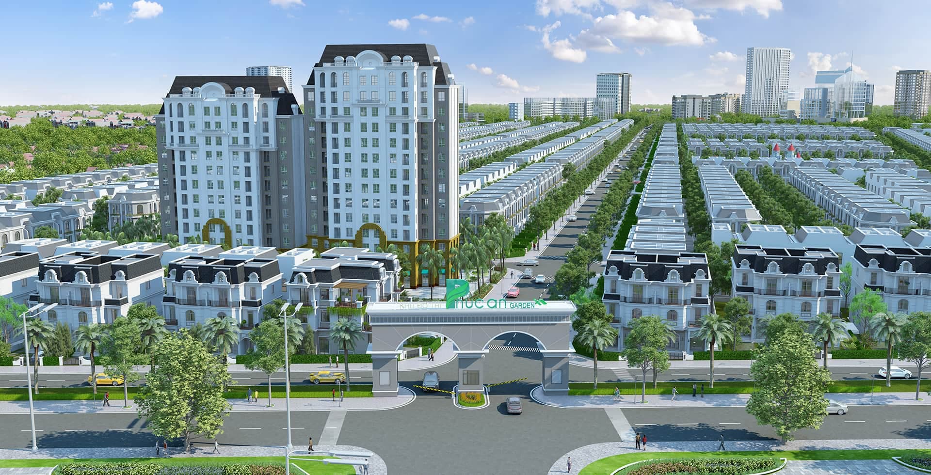 Phối cảnh dự án đất nền Phúc An Garden Bình Dương