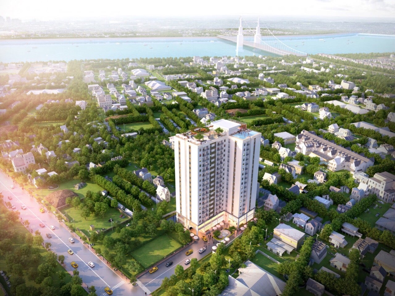Phối cảnh dự án căn hộ STplus Riverview Bình Dương