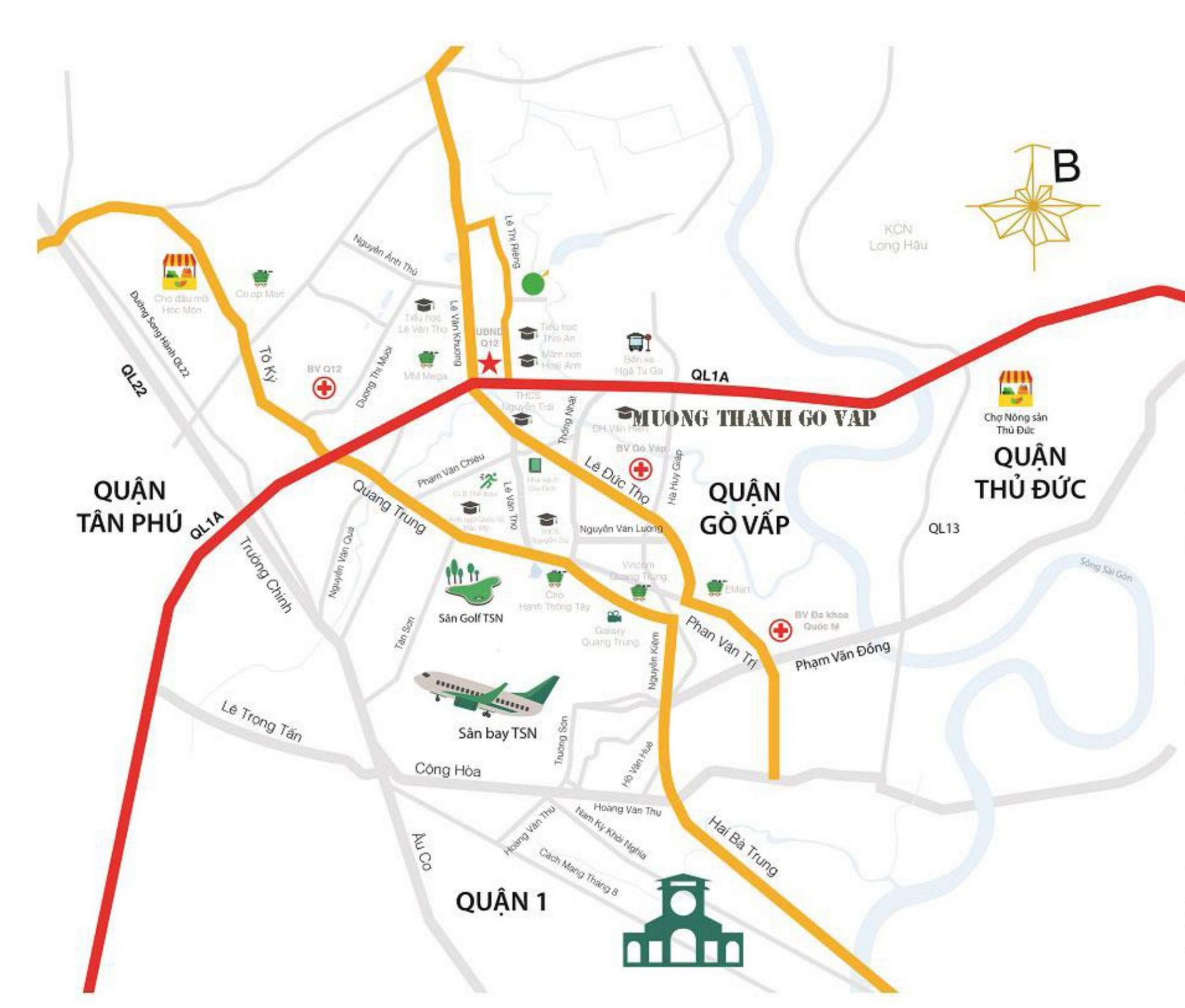 Vị trí căn hộ Mường Thanh Gò Vấp - kết nối nhanh chóng tiện ích xung quanh