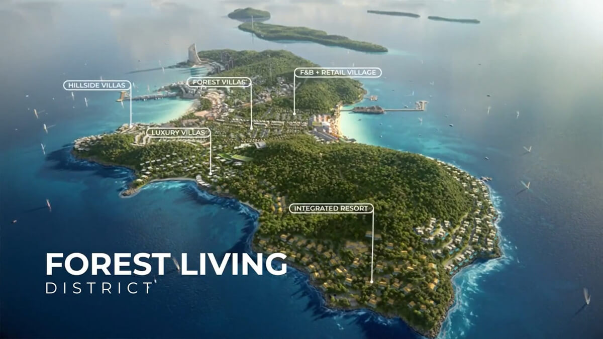 Mặt bằng dự án Hòn Thơm Paradise Island Phú Quốc