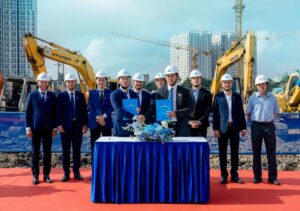 Lễ nghiệm thu phần móng giai đoạn 1 dự án the prive
